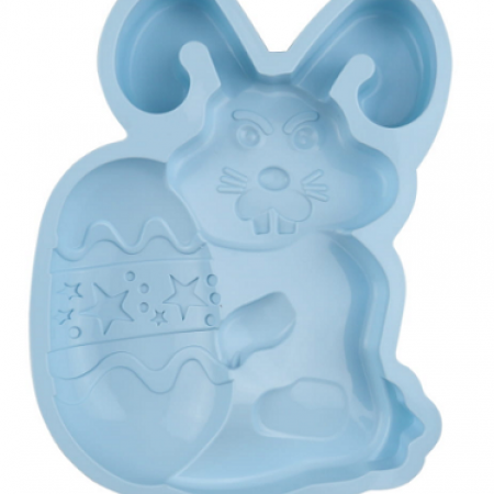 Silikoninė kepimo forma pyragui "Velykinis zuikis", 28 cm