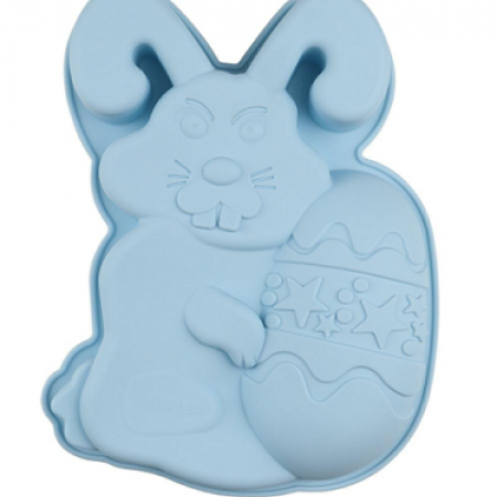 Silikoninė kepimo forma pyragui "Velykinis zuikis", 28 cm