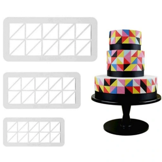 Formelės cukrinei masei - trikampiai, 3 vnt.