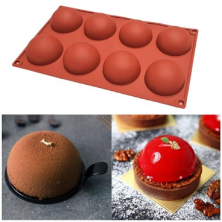 Silikoninė forma "Pusrutuliai", Ø 5,8 cm