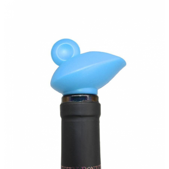 Silikoninis piltuvėlis ir kamštelis buteliams, du viename