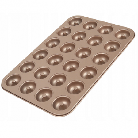 Kepimo forma mini spurgoms kepti, 24 vnt., Ø 4,0 cm, 37,0x25,0x2,0 cm