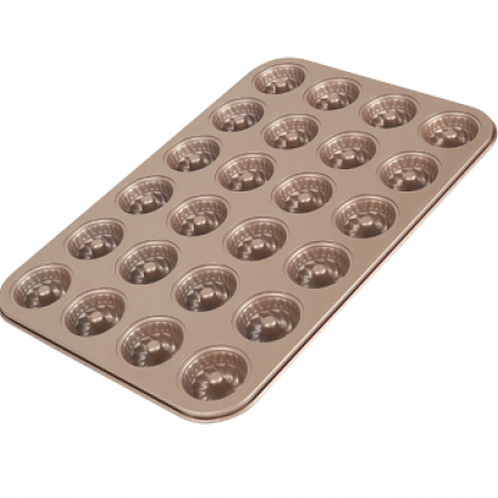 Kepimo forma mini keksiukams arba kanelėms kepti, 24 vnt., Ø 4,0 cm, 37,0x25,0x2,0 cm