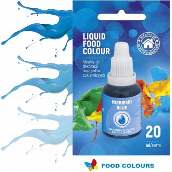 Skysti mėlyni maisto dažai Food Colours, 20 ml