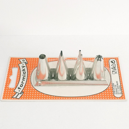 Konditeriniai antgaliai, 4 vnt., laikiklis