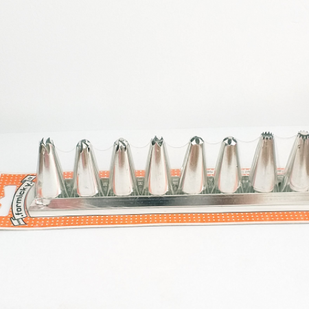 Konditeriniai antgaliai, 8 vnt., laikiklis