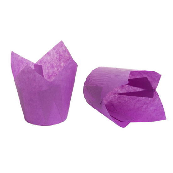 Popierinės keksiukų formelės - violetinės, dug. Ø 5,0 cm, 30 vnt.