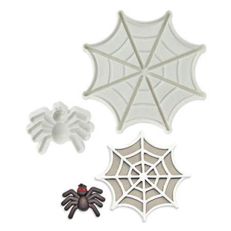 Plastikinės formelės masei "Voras ir voratinklis", 2 vnt.