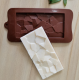 Silikoninė formelė šokolado plytelei "Sulaužyti gabaliukai"
