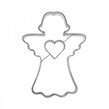 Formelė "Angeliukas su širdele išskleistais sparnais", 7,5 cm