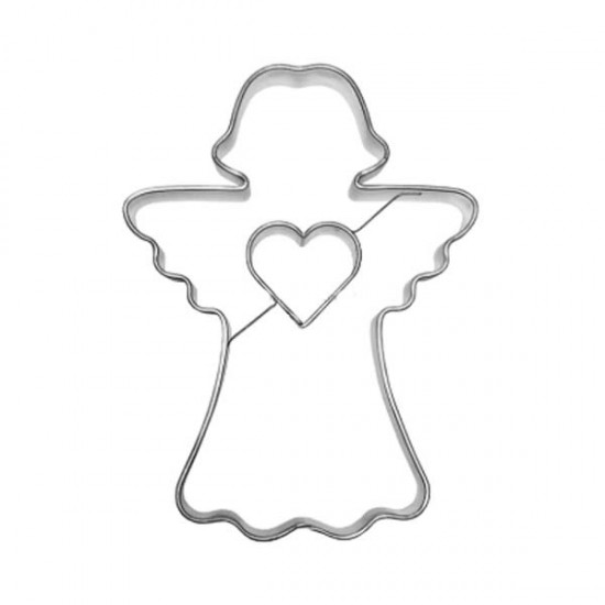 Formelė "Angeliukas su širdele išskleistais sparnais", 7,5 cm