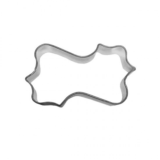 Formelė "Stačiakampis banguotais kraštais", 5,0x3,0 cm