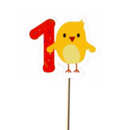 Smeigtukas "Skaičius vienetas ir mažas viščiukas"