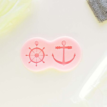 Silikoninė formelė masei "Šturvalas ir inkaras"