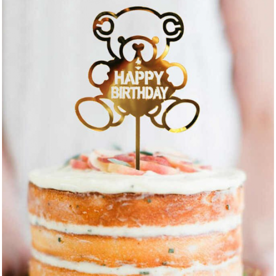 Smeigtukas "Meškiukas su užrašu Happy birthday" Smeigtukas "Meškiukas su užrašu Happy birthday"