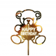 Smeigtukas "Meškiukas su užrašu Happy birthday" Smeigtukas "Meškiukas su užrašu Happy birthday"