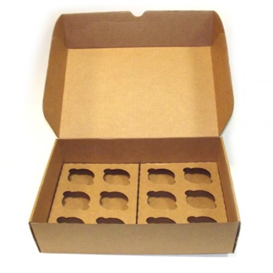 Dėžutės keksiukams, 2 vnt., 35,6x26,7x10 cm Dėžutės keksiukams, 2 vnt., 35,6x26,7x10 cm