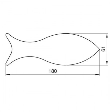 Formelė meduoliams "Žuvis", 18 cm