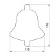 Formelė meduoliams "Varpas", 13,5 cm Formelė meduoliams "Varpas", 13,5 cm