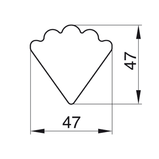 Formelė "Lašelis" 4,7,x4,7 cm