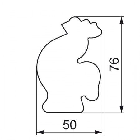 Formelė "Gaidys", 7,6 cm