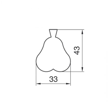Formelė "Kriaušytė", 4,3 cm