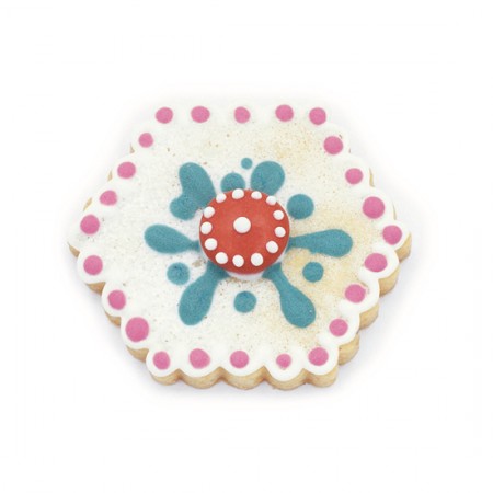 Formelė "Banguotas šešiakampis", 5,0x6,0 cm