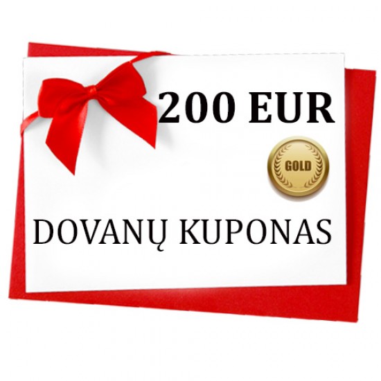 Dovanų kuponas, 200 EUR