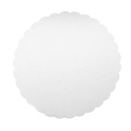 Balti torto padėkliukai, 5 vnt. Ø 18 cm Balti torto padėkliukai, 5 vnt. Ø 18 cm