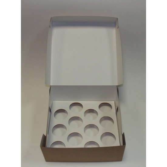 Dėžutės keksiukams, 2 vnt., 26x26x11 cm Dėžutės keksiukams, 2 vnt., 26x26x11 cm