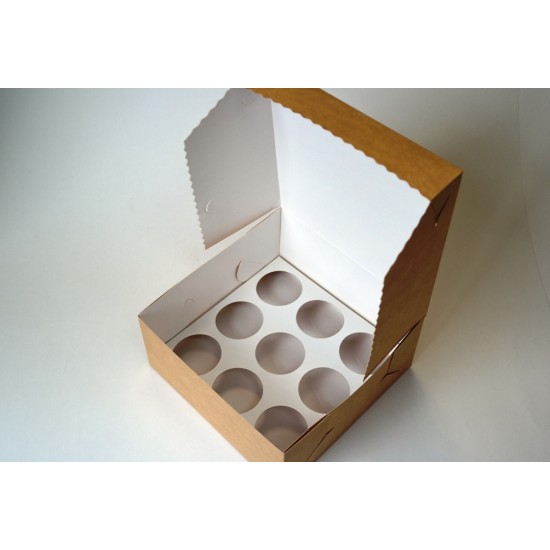 Dėžutės keksiukams, 2 vnt., 21x21x10,5 cm Dėžutės keksiukams, 2 vnt., 21x21x10,5 cm