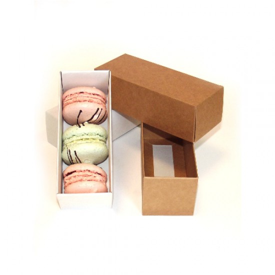 Macarons dėžutės, 3 vnt., 20x5x5 cm Macarons dėžutės, 3 vnt., 20x5x5 cm