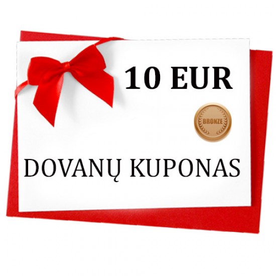Dovanų kuponas, 10 EUR
