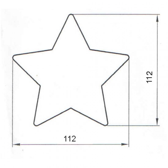 Formelė meduoliams "Žvaigždutė", 11,2 cm Formelė meduoliams "Žvaigždutė", 11,2 cm