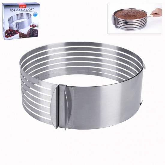 Žiedas biskvitui pjaustyti, Ø 26-31 cm, h 8,5 cm Žiedas biskvitui pjaustyti, Ø 26-31 cm, h 8,5 cm