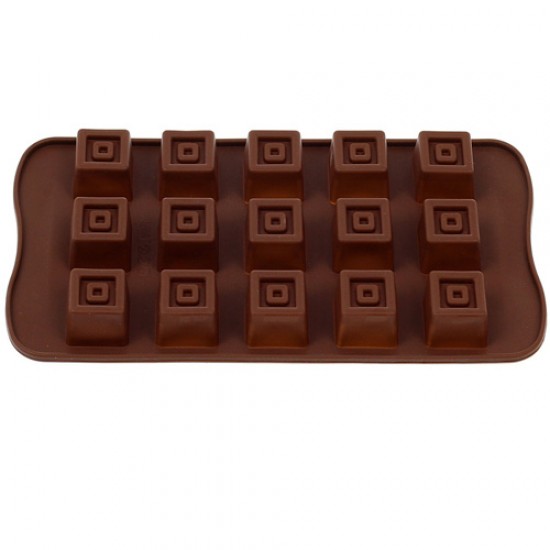 Silikoninė formelė šokoladiniams saldainiams "Kvadratėliai"