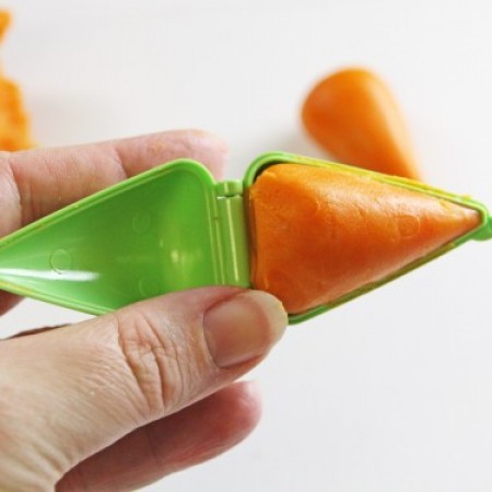 Plastikinės cake pops formelės "Širdelė ir morka", 2 vnt.