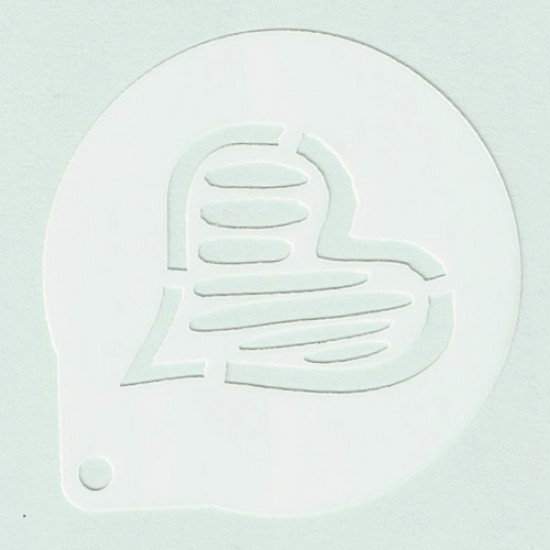 Trafaretas dekoravimui "Širdelė"