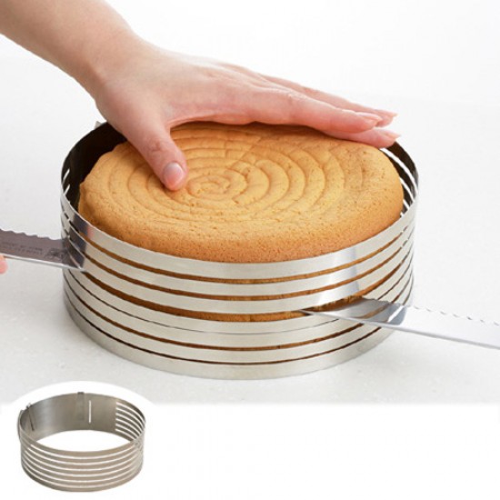 Žiedas biskvitui pjaustyti, Ø 26-31 cm, h 8,5 cm Žiedas biskvitui pjaustyti, Ø 26-31 cm, h 8,5 cm