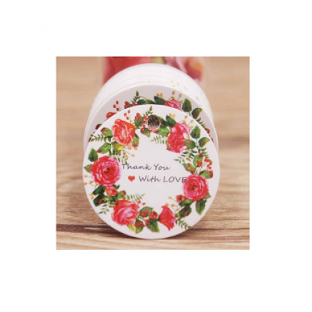 Kortelės "Thank you with love", 5 vnt.