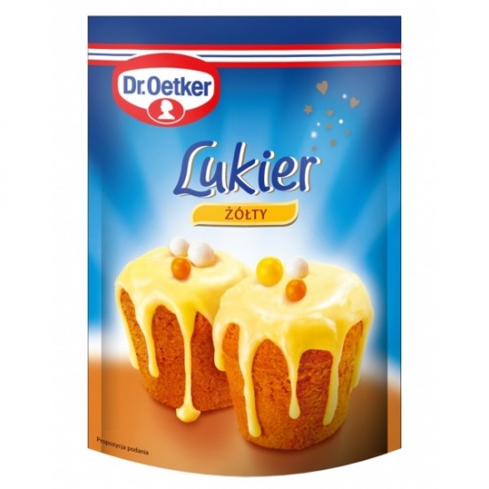 Cukrinis glajus - geltonas, 100 g Cukrinis glajus - geltonas, 100 g