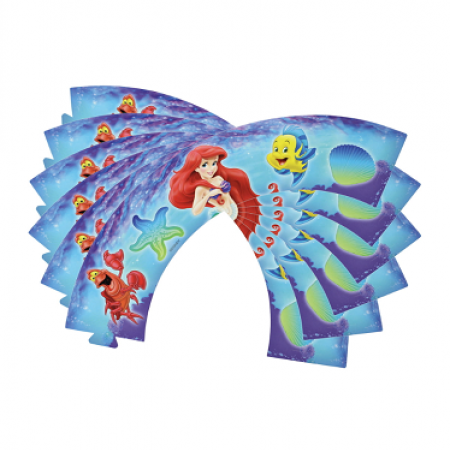 Popieriukai keksiukams "Ariel", 6 vnt.