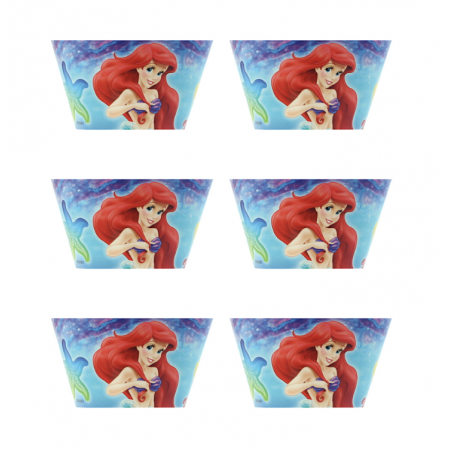 Popieriukai keksiukams "Ariel", 6 vnt.