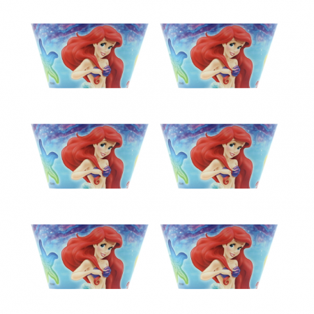 Popieriukai keksiukams "Ariel", 6 vnt.