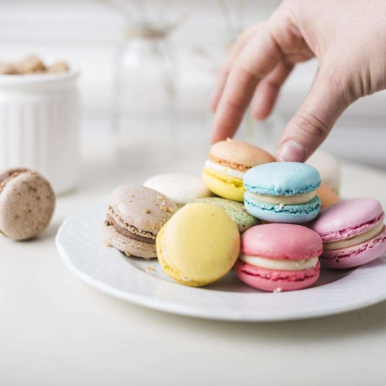 Macarons kepimo kilimėlis, 30 vnt. sausainių