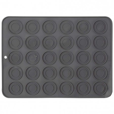 Prancūziškų macarons kepimo kilimėlis, 30 vnt. sausainių