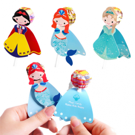 Kortelės pagaliukams "Princesės", 8 vnt.