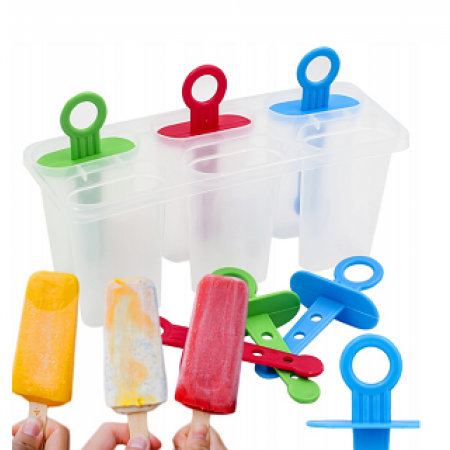 Formelės ledams ant pagaliukų, 6 vnt.