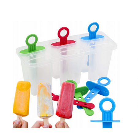 Formelės ledams ant pagaliukų, 6 vnt.