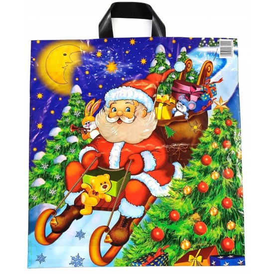 Dideli kalėdiniai dovanų maišeliai, 5 vnt., 46,5x43,5 cm